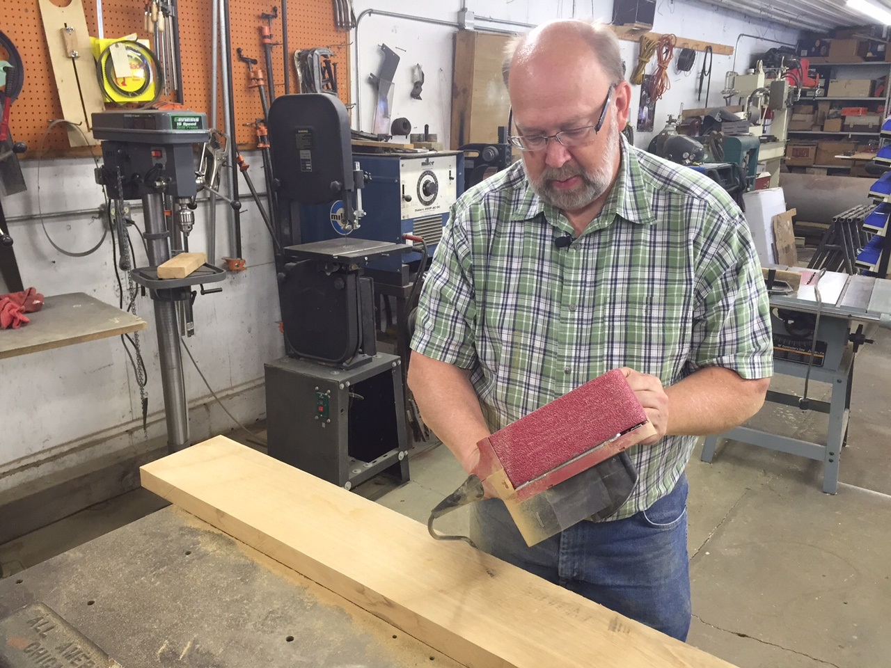 Belt sander racing rubs MN town the right way